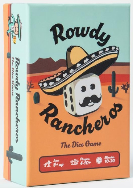 Laugh Hard Games Rowdy Rancheros – Hilarious Wild West Dice Party Set Fast-Paced Fun For Adults & Families 2+ Players Loud, Competitive, Travel-Friendly Great For Game Night Ages 8+
