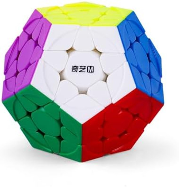 Liangcuber Qy Toys Qiheng V2 M Magnetic Megamin Cube 3X3- Magnetic Version, Stickerless Pentagonal Dodecahedron Design, High-Speed Performance For Megamin Enthusiasts