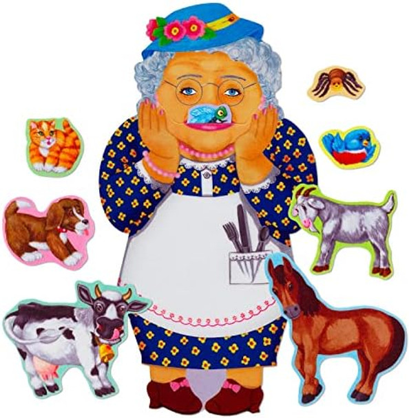 Little Folk Visuals Old Lady Who Swallowed A Fly Precut Flannel/Felt Board Figures, 9 Pieces Set Little Folk Visuals Old Lady Who Swallowed A Fly Precut Flannel/Felt Board Figures, 9 Pieces Set