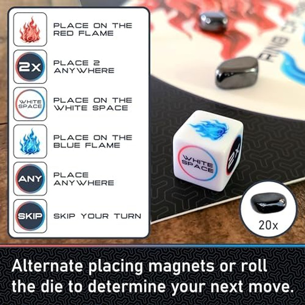 Lmc Products Ring Of Fire - Magnet Chess With Dice And Game Board Magnetic Chess Game By Lmc Products
