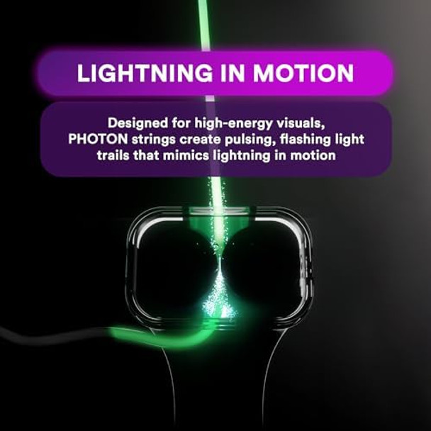 Loop Lasso Nano Photon String Pack – Uv-Reactive Strings With Strobe Effect, Trippy & Interactive Play For Kids, Flow Arts & Raves Loop Lasso Nano Photon String Pack – Uv-Reactive Strings With Strobe Effect, Trippy & Interactive Play For Kids, Flow Arts & Raves