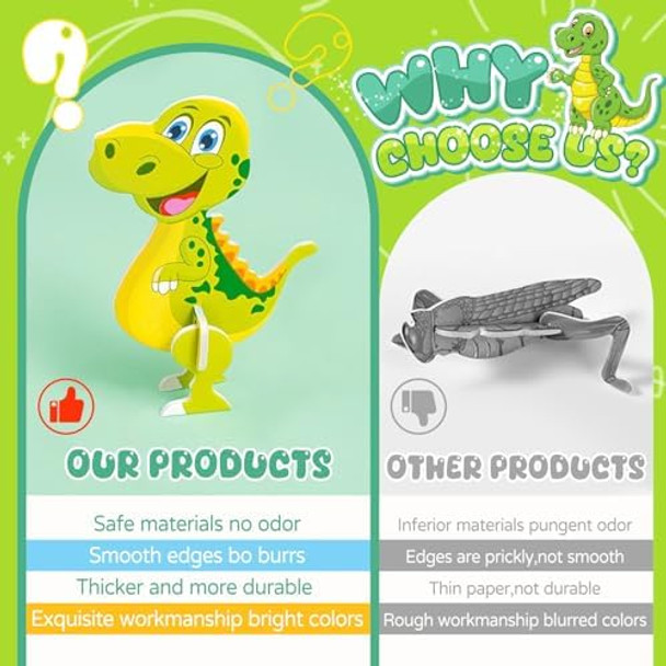 Losfpvr 3D Cartoon Puzzles, 100 Pcs 3D Puzzles, Educational 3D Cartoon Puzzle For Kids Ages 4-10, Montessori Toys, Birthday