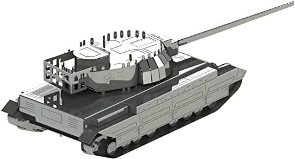 Metal-Time Model Conqueror Fv214, 3D Puzzles For Adults Or Teens, Diy Metal Puzzle Model Kit, 3D Metal Model Brain Teaser Puzzle - Great Idea, 46 Pcs.