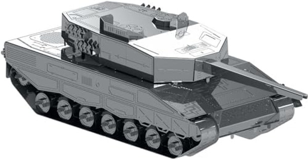 Metal-Time Model Leopard 2, 3D Puzzles For Adults Or Teens, Diy Metal Puzzle Model Kit, 3D Metal Model Brain Teaser Puzzle - Great Idea, 57 Pcs.