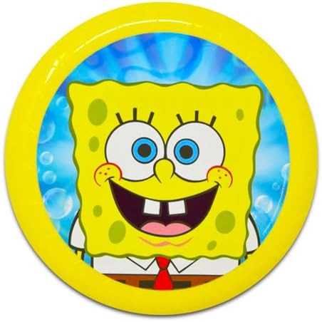 Nickelodeon Spongebob Party Favors Set For Kids - Bundle With 6 Spongebob Flying Disc Toys Plus Tattoos, More For Spongebob Squarepants Birthday Party Spongebob Goodie Bag Filler