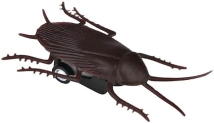 Nikki'S Knick Knacks Pull Back Fake Cockroach Toy - Plastic Crawling Lifelike Insect - Realistic Cockroach Novelty Prank April Fools Gag , Brown
