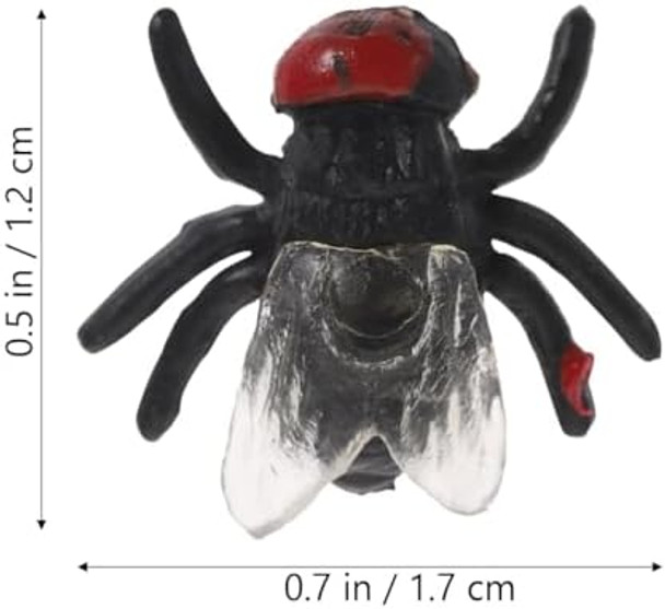 Nolitoy 50Pcs Plastic Fake Simulated Joke Halloween Prop Prank Realistic Mini Plastic