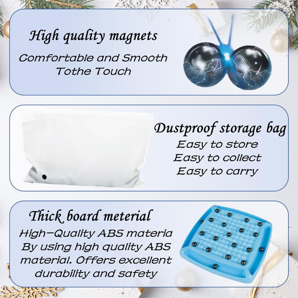 Ovlada Magnetic Chess Game, Sank Magnetism Versus Chess, Fun Family Magnet Stone Board Game, With 40 Pcs Stones Magnetic Chess Board Game,Magnetic Game s For Boys & Girls, 2-4 Players. (40 Pcs Magnets)