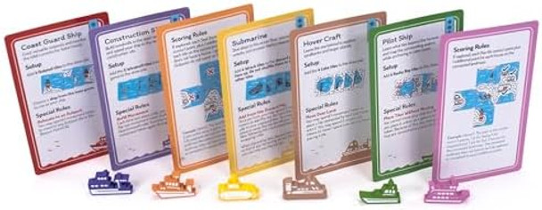 Pandasaurus Games Beacon Patrol Ships & Shores Board Game Expansion - Enhance Your Coastal Defense Strategy Game Cooperative Game For Kids & Adults, Ages 8+, 1-4 Players, 30-45 Min Playtime, Made By Pandasaurus Games
