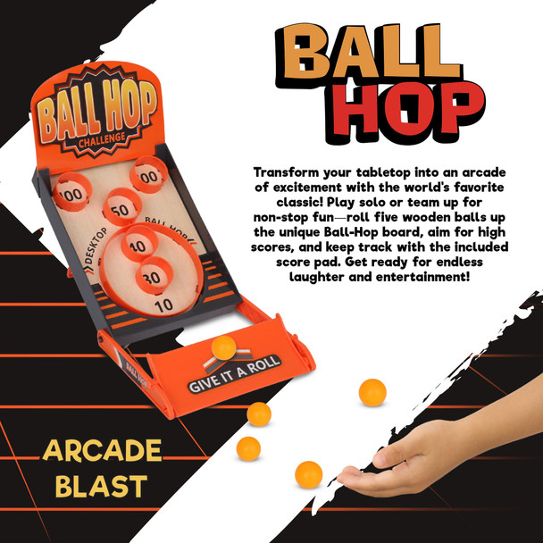 Point Games Point Games Ball Hop Game - Collapsible Arcade Games - Solo Or Team Home Tabletop Game For Party Activity Birthday - Easy Setup (Small)