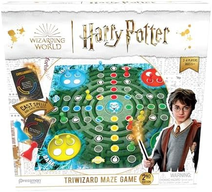 Pressman Harry Potter Triwizard Maze Game 2Nd Edition Race To Get All Your Pawns Home To Win For 2-4 Players, Ages 5+