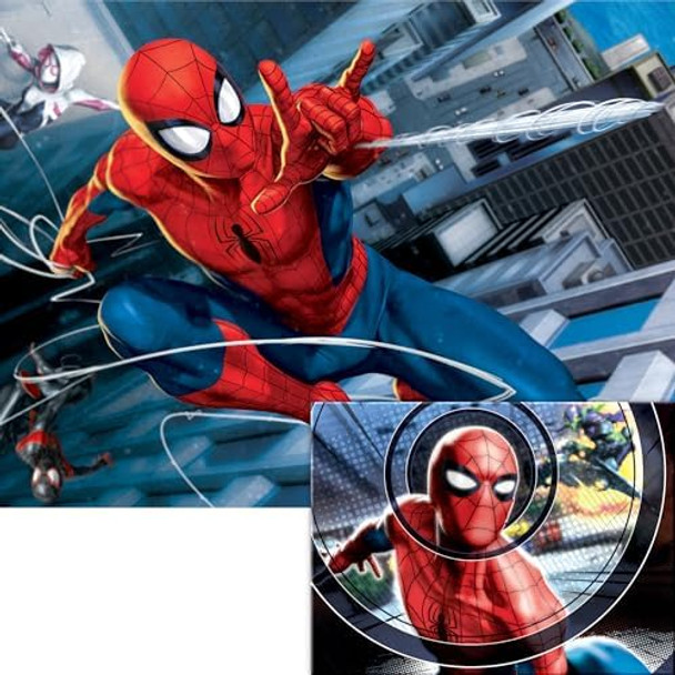 Prime 3D - Marvel Spider-Man 3D/2D Double-Sided Jigsaw Puzzle 500 Piece Lenticular Game For Adults & Kids 24X18" Challenging & Fun Activity With Depth & Motion Officially Licensed Superhero