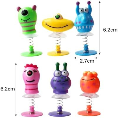 Pusps 6P Colorful Monster Jump Pop Monster Kids Party Pack Loot Stuffers Classroom Rewards Lucky Prize Party Favors For Boys And Girls Small
