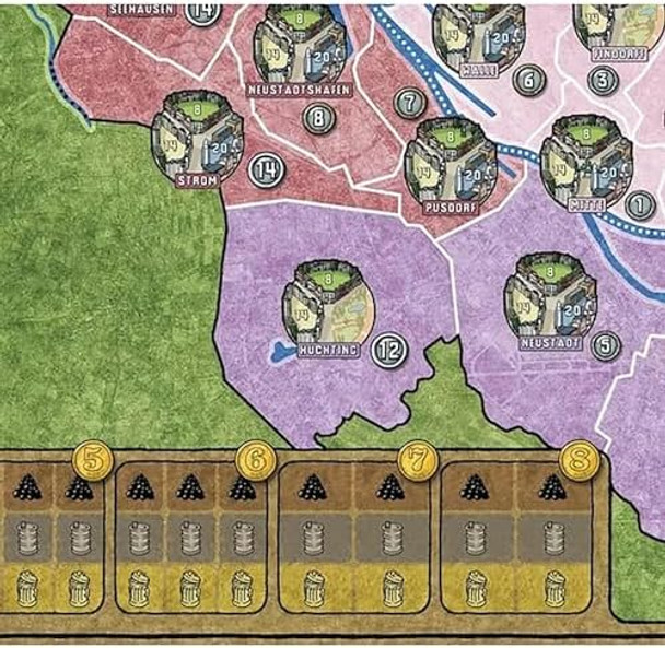 Rio Grande Games : Power Grid Bremen/Manhattan -Strategy Board Game, Electric Power Companies Competition, Economic Development, Ages 14+, 2-6 Players