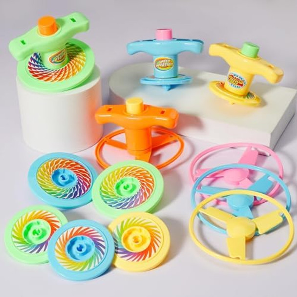Sepco 3 In 1 Spinning Tops Flying Disc Saucer Gyroscope Spinner Toy For Kids Boys Girls Party Favors Stocking Stuffers Pack Of 20 Sets Sepco 3 In 1 Spinning Tops Flying Disc Saucer Gyroscope Spinner Toy For Kids Boys Girls Party Favors Stocking Stuffers Pack Of 20 Sets