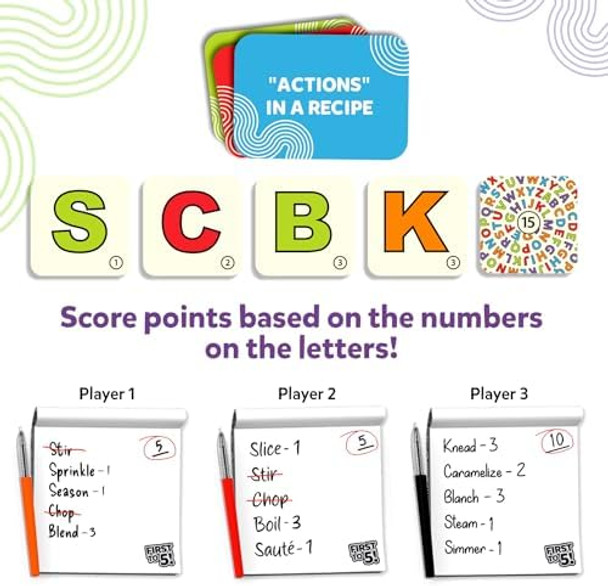 Skillmatics Board & Card Game - First To 5, Category Game With A Twist, Perfect For Parties, Family, Game Night, Quick Thinking, s For Kids, Teens, Adults, Ages 8, 9, 10 & Up, 2-8 Players