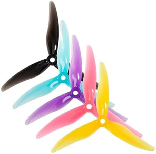 Speedy Bee 20Pcs Fpv Drone Props Propeller: Gemfan Hurricane 51477 Tri-Blade 5 Inch Props For 4S 6S Fpv style Racing, 10Xcw 10Xccw