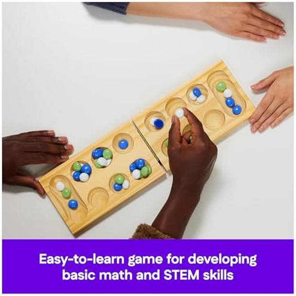 Spin Master Games, Cardinal Classics, Mancala, Classic Strategy Board Game With Folding Wood Board, Mancala Set For Beginners & Experts, For Adults & Kids, 2 Players, For Ages 8 & Up Spin Master Games, Cardinal Classics, Mancala, Classic Strategy Board Game With Folding Wood Board, Mancala Set For Beginners & Experts, For Adults & Kids, 2 Players, For Ages 8 & Up