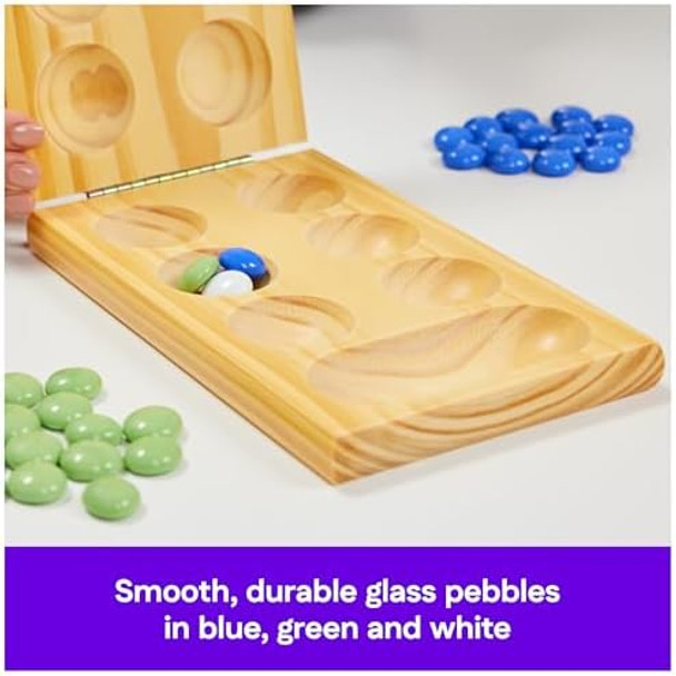 Spin Master Games, Cardinal Classics, Mancala, Classic Strategy Board Game With Folding Wood Board, Mancala Set For Beginners & Experts, For Adults & Kids, 2 Players, For Ages 8 & Up Spin Master Games, Cardinal Classics, Mancala, Classic Strategy Board Game With Folding Wood Board, Mancala Set For Beginners & Experts, For Adults & Kids, 2 Players, For Ages 8 & Up