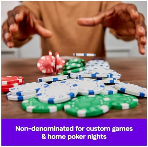 Spin Master Games, Cardinal Classics, 100-Piece Colored Poker Chips Set, Classic Family Board Games, Poker Set For Beginners & Experts, For Kids & Family, 2-10 Players, For Ages 8 & Up Spin Master Games, Cardinal Classics, 100-Piece Colored Poker Chips Set, Classic Family Board Games, Poker Set For Beginners & Experts, For Kids & Family, 2-10 Players, For Ages 8 & Up