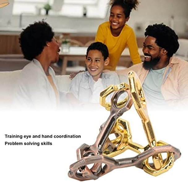 Spyminnpoo Brain Teasers Toys,Tetrametric Toy 3D Unlock Metal Alloy Puzzles Brain Games Toy For Adults Children Spyminnpoo Brain Teasers Toys,Tetrametric Toy 3D Unlock Metal Alloy Puzzles Brain Games Toy For Adults Children