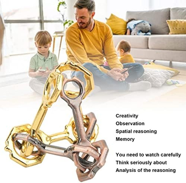 Spyminnpoo Brain Teasers Toys,Tetrametric Toy 3D Unlock Metal Alloy Puzzles Brain Games Toy For Adults Children Spyminnpoo Brain Teasers Toys,Tetrametric Toy 3D Unlock Metal Alloy Puzzles Brain Games Toy For Adults Children