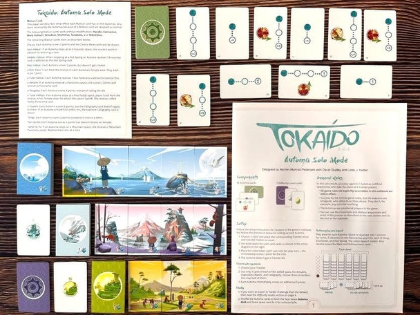 Stonemaier Games: Tokaido Solo Pack By The Automa Factory Add To Older Versions Of Tokaido To Play Solo 1 Player, 45 Mins, Ages 8+ Stonemaier Games: Tokaido Solo Pack By The Automa Factory Add To Older Versions Of Tokaido To Play Solo 1 Player, 45 Mins, Ages 8+