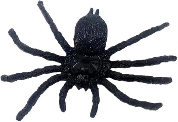 Sujosa 6Pcs Big Fake Spiders Plastic Fake Bugs Insects April Fools Christmas Party Gags s Pranks Kit For Adults