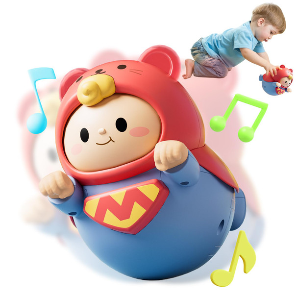 Sviokodx Baby Roly-Poly Toy,Wobble Toy For Boy Gir,Crawling,Tummy Time,Sensory & Musical,Baby Essentials For Travel, s For 18+ Month Toddler Sviokodx Baby Roly-Poly Toy,Wobble Toy For Boy Gir,Crawling,Tummy Time,Sensory & Musical,Baby Essentials For Travel, s For 18+ Month Toddler