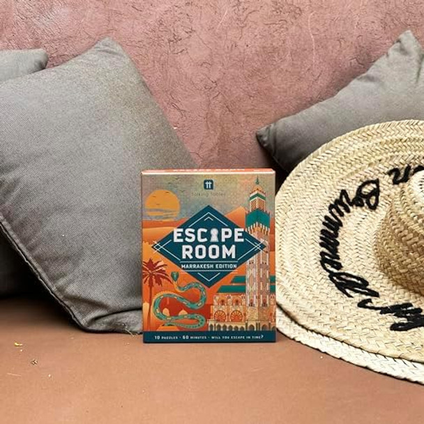 Talking Tables Marrakesh Edition Escape Room Game Video Intro, Heat Reacting Technology, Puzzles, Secret Santa, Games Night, Birthday, Dinner Party, Ages 14+