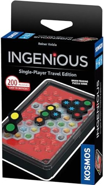Thames & Kosmos Ingenious: Single-Player Travel Edition, Kosmos, Fast-Paced, Addictive, And Easy-To-Learn, Convenient Self Contained Carrying Case, Solo Geometric Puzzle Game, For Ages 8 And Up Thames & Kosmos Ingenious: Single-Player Travel Edition, Kosmos, Fast-Paced, Addictive, And Easy-To-Learn, Convenient Self Contained Carrying Case, Solo Geometric Puzzle Game, For Ages 8 And Up