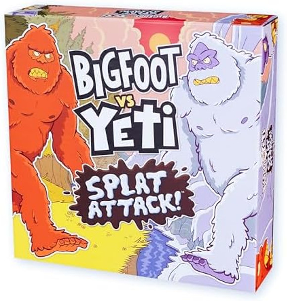 The Good Game Company Bigfoot Vs. Yeti: Splat Attack, Funny Cryptid Showdown, Catapult Launching Game For Kids & Family Fun, 2 Players Ages 6+