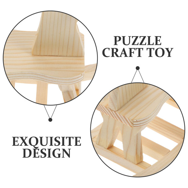 Totority Small Wooden Horse Toy Diy Wooden Horse 3 Sets Diy Wooden Horse Desktop Ornament Rocking Horse Ornament Wooden Horse Handicraft Statue