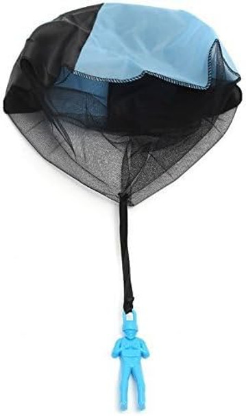 Toys+ Skydiver Parachute Men 3 Piece Set- Tangle With Launcher Containers (Colors And Styles May Vary)