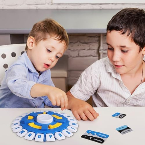 Toyvian Word Game For Family Night: 2 Player Time- Fast-Paced Vocabulary Letter Adults Sequence Board Game For Word Challenge
