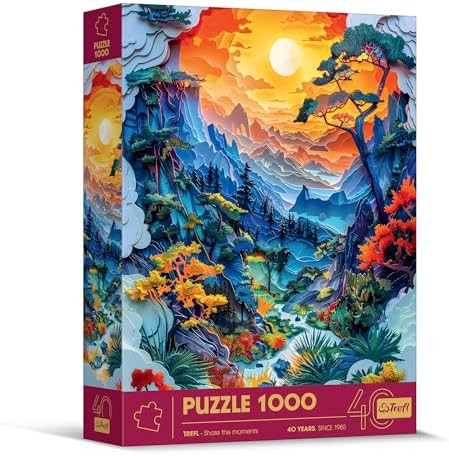 Trefl - 3D Puzzle, Valley - 1000 Pieces - 40Th Anniversary, Paper Art, Premium Jigsaw Puzzle For Adults And Children Aged 14 And Older