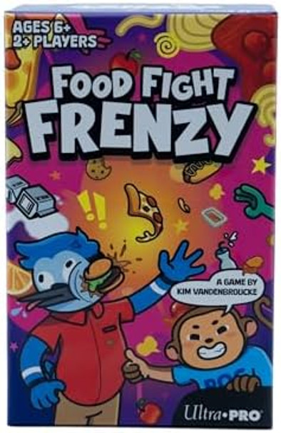 Ultra Pro Food Fight Frenzy - Fun & Fast-Paced Family Dice Game Rolls, Pattern Matching, And Dice Game For 2-6 Players, 72 Tiles & 13 Oversized Dice, Family Party Game