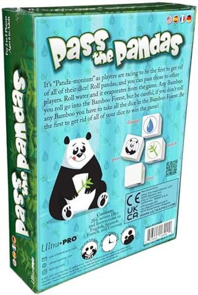 Ultra Pro Pass The Pandas - Family-Friendly Activity, Dice Rolling Game, Fun Party Option, Kids' Dice Game, Board Game For Kids, Strategy Play, Fast-Paced Fun