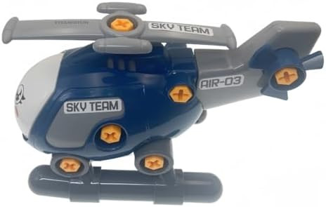 Uniqus Yiyanshun-Electric Take Apart Helicopter Toy With Drill For Kids - Crash Resistant Flying Toy For Boys Ages 4-7