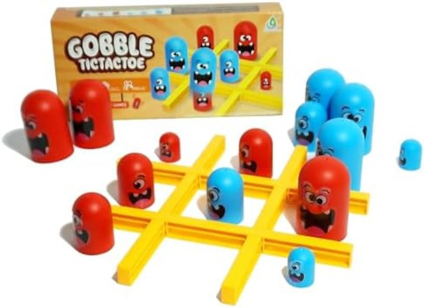 Uniqus Tic Tac Toe Game，Strategy Board Games For Kids, Kids Games For 2 Players, Fun Family Board Game For Travel, Parties, And Indoor Activities