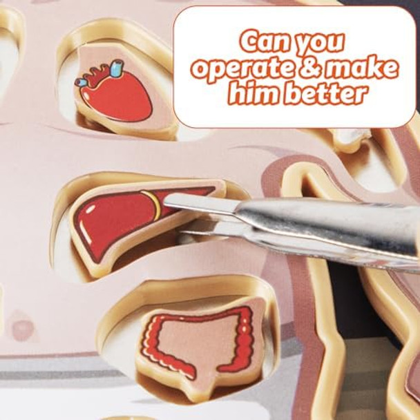 Vizikn Operate Board Game For Kids Ages 3+, Fun Games Classic Operate Game Play, Family Games For Kid, Board Games For More Players, For Boys & Girls