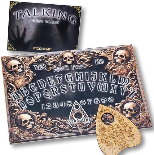 Wiccstar Spirit Board Game For Ghost Communication With Planchette And Detailed Instruction