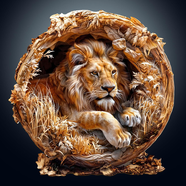 Woodemon Wooden Puzzles For Adults, 3D Lion (M-200Pcs) Wooden Jigsaw Puzzles Kids, 11.4 11.4In Unique Shaped Animal Wood Puzzles Adults 3D Vision Flat Puzzle Family Games