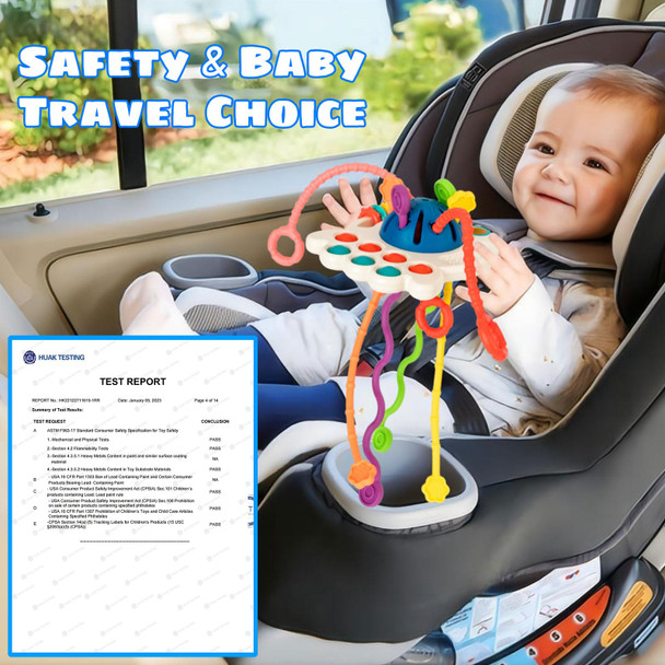 Xouduxpl Baby Toys, Montessori Toy For 6-12 12-18 Months Toddler Babies, Sensory Toy, Motor Skills & Pull String Activity For 1 2 3 4 5 6 Years Old Infant Boy Girl