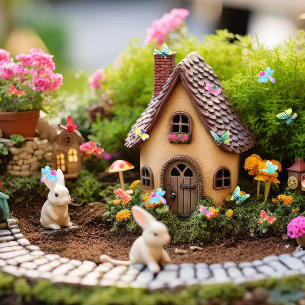 Yalikop Yalikop 200 Pcs Mini Resin Butterflies Dragonflies Mushrooms Ladybugs Figurine Tiny Resin Insect Figurines For Fairy Diy Garden Dollhouse Micro Landscaping Decoration (Butterflies Dragonflies)