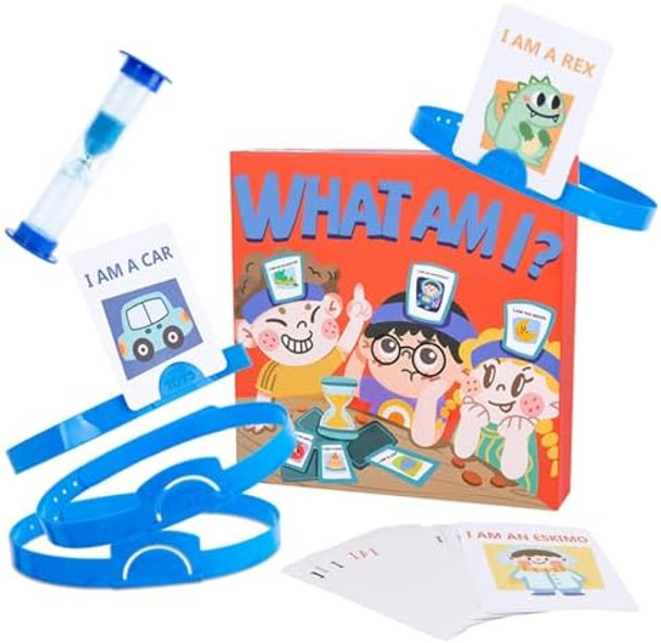 Yunhe Xinqiao Toys Factory Headbands Guessing Board Game, Quick Question Game For Kids & Family (With Headbands, Picture Cards, Sand Clock), Who/What Am I Toy Set For 6+ Years Old, Party, 2-6 Players Yunhe Xinqiao Toys Factory Headbands Guessing Board Game, Quick Question Game For Kids & Family (With Headbands, Picture Cards, Sand Clock), Who/What Am I Toy Set For 6+ Years Old, Party, 2-6 Players
