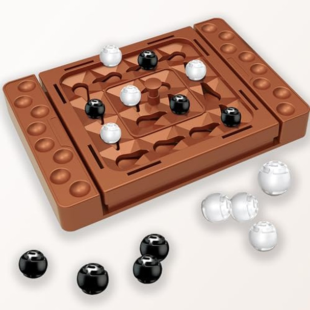 Yxwellife Orbital Logic Strategy Board Game, Family Four In A Row Chess Game Track Moves For Kids & Adults