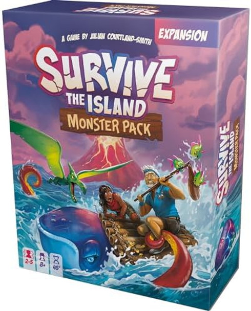 Zygomatic Asmodee Survive The Island Monster Pack Board Game Expansion - Add 3 Monsters, Fun Adventure & Strategy Game For Kids & Adults, Ages 8+, 2-5 Players, 45 Minute Playtime