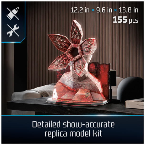 4D Build, Stranger Things Demogorgon 3D Model Kit With Stand, Stranger Things Collectibles & Desk Decor, Adult Puzzle, Building Toys, 3D Puzzles For Adults & Teens, 155 Pieces, For Ages 12 & Up 4D Build, Stranger Things Demogorgon 3D Model Kit With Stand, Stranger Things Collectibles & Desk Decor, Adult Puzzle, Building Toys, 3D Puzzles For Adults & Teens, 155 Pieces, For Ages 12 & Up