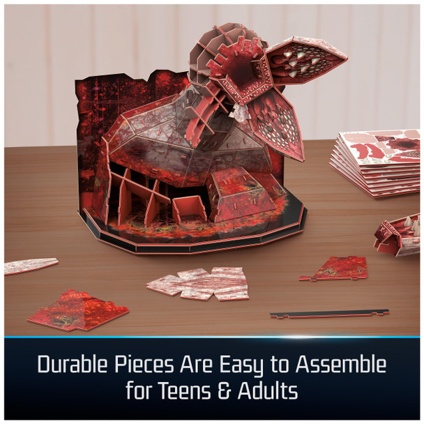 4D Build, Stranger Things Demogorgon 3D Model Kit With Stand, Stranger Things Collectibles & Desk Decor, Adult Puzzle, Building Toys, 3D Puzzles For Adults & Teens, 155 Pieces, For Ages 12 & Up 4D Build, Stranger Things Demogorgon 3D Model Kit With Stand, Stranger Things Collectibles & Desk Decor, Adult Puzzle, Building Toys, 3D Puzzles For Adults & Teens, 155 Pieces, For Ages 12 & Up